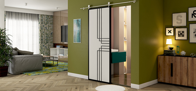 sliding bathroom door installation in Calipatria